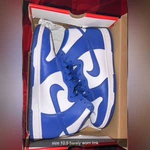 Nike high top dunk Kentucky color way